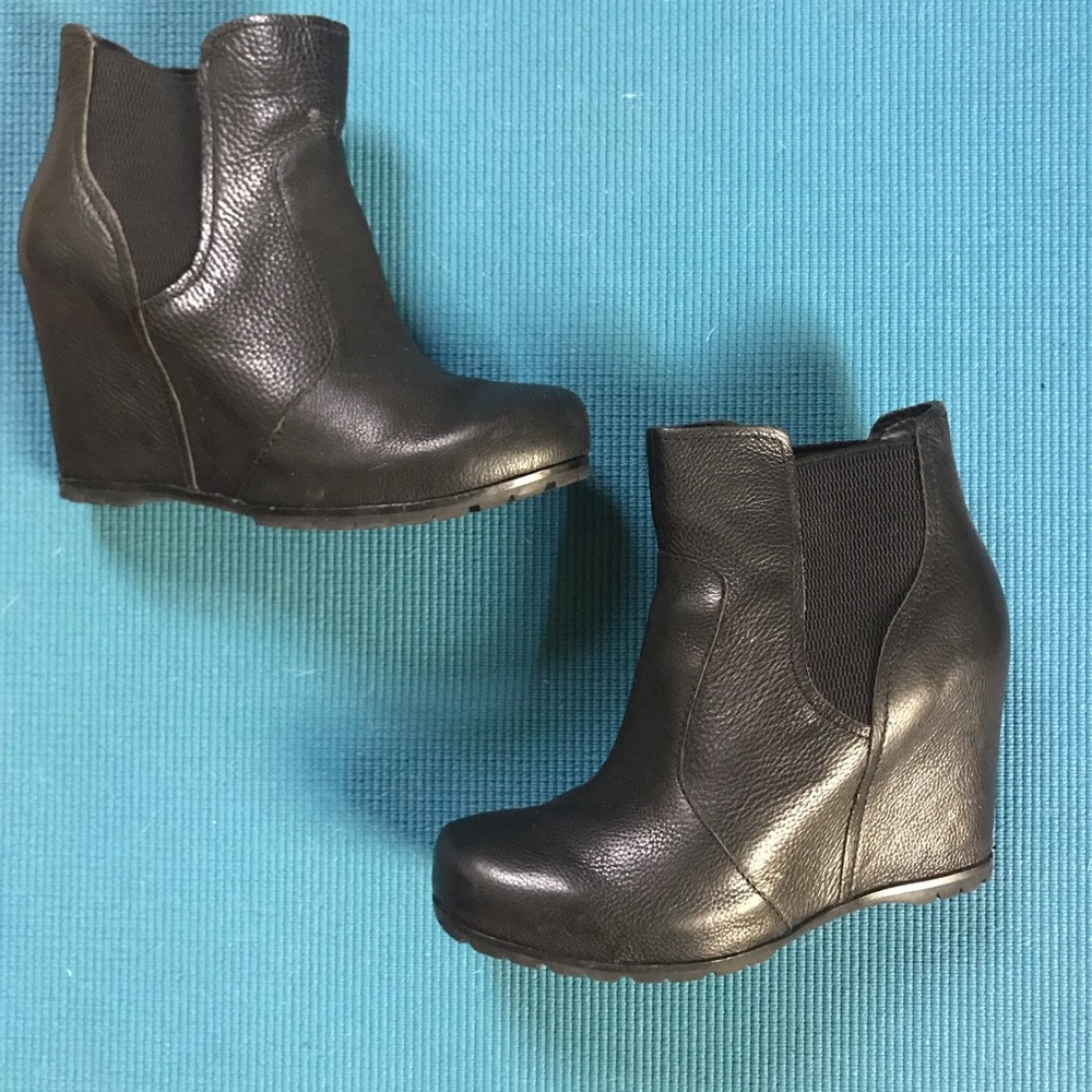 Kork-Ease Leather Wedge Bootie
